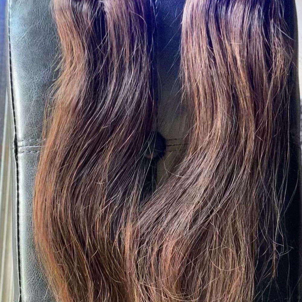 2 Seamless, Middle-Parting Clip-in Human Hair Extensions from Perfectfringe